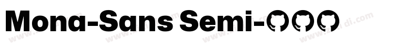 Mona-Sans Semi字体转换